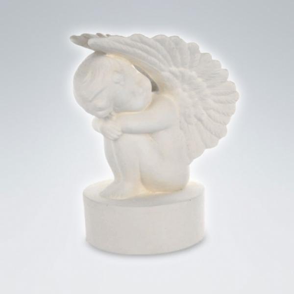 LK0191 Tierurne Engel-Sockel Natur